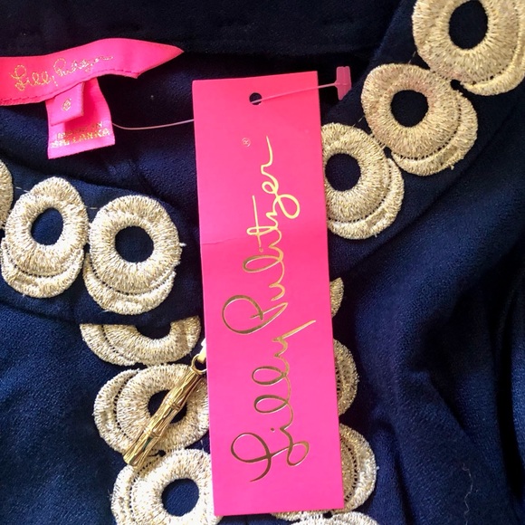 NWT Lily Pulitzer Navy Jane Shift Dress - Picture 10 of 13